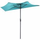 9Ft Patio Bistro Half Round Umbrella by LJGDeals