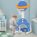 3 in 1 Height Adjustable Kids Basketball Hoop Set with Balls by LJGDeals