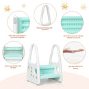 Kids Step Stool Learning Helper with Armrest for Kitchen Toilet Potty Training by LJGDeals