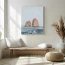 Faraglioni Capri Wall Art Canvas Print – Framed Serene Ocean