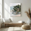 Beach Trees Wall Art Canvas Print – Framed Earthy Beachside