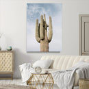 Saguaro Cactus Wall Art Canvas Print – Framed Earthy Desert