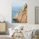 Cliff Divers Wall Art Canvas Print – Oceanfront Cliffs Waves