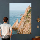 Cliff Dive Wall Art – Ocean Jump Canvas Print, Blue Sky by MyGreatCanvas | Canvas Wall Art Prints | Photo Prints & Wall Decor