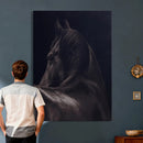 Black Horse Wall Art Canvas Print – Framed Moody Horse by MyGreatCanvas | Canvas Wall Art Prints | Photo Prints & Wall Decor