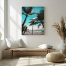 Palm Trees Wall Art Canvas Print – Framed Tropical Beach by MyGreatCanvas | Canvas Wall Art Prints | Photo Prints & Wall Decor