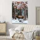 Winter Deer Landscape Wall Art Canvas Print – Serene Snowy by MyGreatCanvas | Canvas Wall Art Prints | Photo Prints & Wall Decor