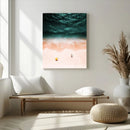 Aerial Serenity Wall Art Canvas Print – Gentle Waves Peach by MyGreatCanvas | Canvas Wall Art Prints | Photo Prints & Wall Decor
