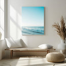 Minimalist Ocean Wall Art Canvas Print – Framed Calm