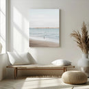 Minimalist Beach Wall Art Canvas Print – Framed Soft Blue by MyGreatCanvas | Canvas Wall Art Prints | Photo Prints & Wall Decor