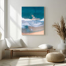 Aerial Beach View Wall Art Canvas Print – Framed Ocean Waves