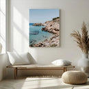 Clear Blue Water Beach Wall Art – Framed Rocky Cove Canvas by MyGreatCanvas | Canvas Wall Art Prints | Photo Prints & Wall Decor