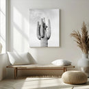 Saguaro Cactus Wall Art – Black and White Desert Canvas by MyGreatCanvas | Canvas Wall Art Prints | Photo Prints & Wall Decor