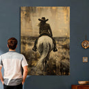 Cowgirl on Horse Wall Art Canvas Print – Western Equestrian by MyGreatCanvas | Canvas Wall Art Prints | Photo Prints & Wall Decor