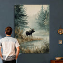 Watercolor Abstract Moose Wall Art Canvas Print – Wildlife by MyGreatCanvas | Canvas Wall Art Prints | Photo Prints & Wall Decor