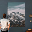 Alpine Mountain Landscape Wall Art Canvas Print, Snowy Peak by MyGreatCanvas | Canvas Wall Art Prints | Photo Prints & Wall Decor