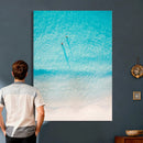 Aerial Turquoise Beach Wall Art Canvas Print – Minimal by MyGreatCanvas | Canvas Wall Art Prints | Photo Prints & Wall Decor