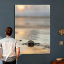 Sea Turtle Hatchling Wall Art Canvas Print – Soft Coastal by MyGreatCanvas | Canvas Wall Art Prints | Photo Prints & Wall Decor