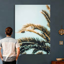 Palm Leaves Wall Art Canvas Print, Minimal Tropical Palm by MyGreatCanvas | Canvas Wall Art Prints | Photo Prints & Wall Decor