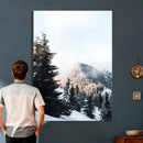 Snowy Mountain Forest Wall Art Canvas Print, Winter Pine by MyGreatCanvas | Canvas Wall Art Prints | Photo Prints & Wall Decor