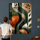 Abstract Green Flowers Wall Art Canvas Print by MyGreatCanvas | Canvas Wall Art Prints | Photo Prints & Wall Decor