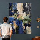 Abstract Dark Blue Wall Art Canvas Print by MyGreatCanvas | Canvas Wall Art Prints | Photo Prints & Wall Decor