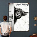 Funny Highland Cow Bathroom Wall Art Canvas Print, Are You by MyGreatCanvas | Canvas Wall Art Prints | Photo Prints & Wall Decor