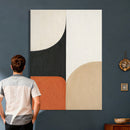 Geometric Abstract Wall Art Canvas Print, Orange Blue by MyGreatCanvas | Canvas Wall Art Prints | Photo Prints & Wall Decor