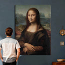 Funny Bathroom Canvas Wall Art Print, Mona Lisa Clothespin by MyGreatCanvas | Canvas Wall Art Prints | Photo Prints & Wall Decor