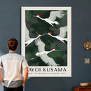 Yayoi Kusama Crane Bird Wall Art Canvas Print, Japanese by MyGreatCanvas | Canvas Wall Art Prints | Photo Prints & Wall Decor