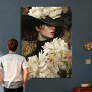 Glamour Woman Portrait Canvas Wall Art, Elegant Patel Women Portrait Print by MyGreatCanvas | Canvas Wall Art Prints | Photo Prints & Wall Decor