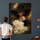 Glamour Woman Portrait Canvas Wall Art, Elegant Patel Women Portrait Print by MyGreatCanvas | Canvas Wall Art Prints | Photo Prints & Wall Decor