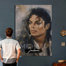 Micheal Jackson Portre Wall Art Canvas Print by MyGreatCanvas | Canvas Wall Art Prints | Photo Prints & Wall Decor
