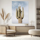 Saguaro Cactus Wall Art Canvas Print – Framed Earthy Desert