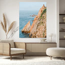 Cliff Divers Wall Art Canvas Print – Oceanfront Cliffs Waves