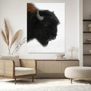 Western Rustic Wall Art Canvas Print Framed Buffalo