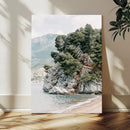 Beach Trees Wall Art Canvas Print – Framed Earthy Beachside