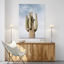 Saguaro Cactus Wall Art Canvas Print – Framed Earthy Desert