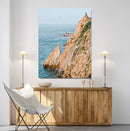 Cliff Divers Wall Art Canvas Print – Oceanfront Cliffs Waves