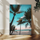 Palm Trees Wall Art Canvas Print – Framed Tropical Beach by MyGreatCanvas | Canvas Wall Art Prints | Photo Prints & Wall Decor