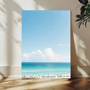 Turquoise Ocean Wall Art Canvas Print – Framed Coastal by MyGreatCanvas | Canvas Wall Art Prints | Photo Prints & Wall Decor
