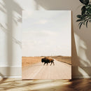 Bison Crossing Wall Art Canvas Print – Framed Western by MyGreatCanvas | Canvas Wall Art Prints | Photo Prints & Wall Decor