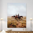 Golden Grassland Wall Art Canvas Print – Framed Western