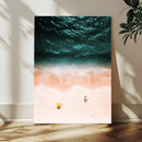 Aerial Serenity Wall Art Canvas Print – Gentle Waves Peach by MyGreatCanvas | Canvas Wall Art Prints | Photo Prints & Wall Decor