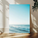 Minimalist Ocean Wall Art Canvas Print – Framed Calm