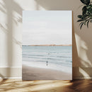 Minimalist Beach Wall Art Canvas Print – Framed Soft Blue by MyGreatCanvas | Canvas Wall Art Prints | Photo Prints & Wall Decor