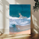 Aerial Beach View Wall Art Canvas Print – Framed Ocean Waves