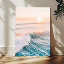 Pastel Ocean Wall Art – Serene Sea Waves Tranquil Coastal by MyGreatCanvas | Canvas Wall Art Prints | Photo Prints & Wall Decor