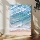Aerial Ocean Waves Wall Art – Framed Tranquil Beach Canvas by MyGreatCanvas | Canvas Wall Art Prints | Photo Prints & Wall Decor