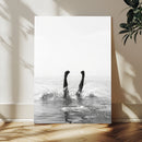 Black White Splash Wall Art – Framed Ocean Water Canvas by MyGreatCanvas | Canvas Wall Art Prints | Photo Prints & Wall Decor